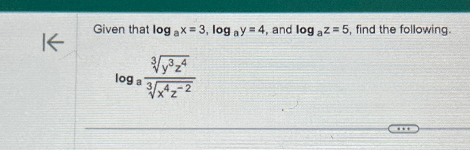 log root 3 x = 4