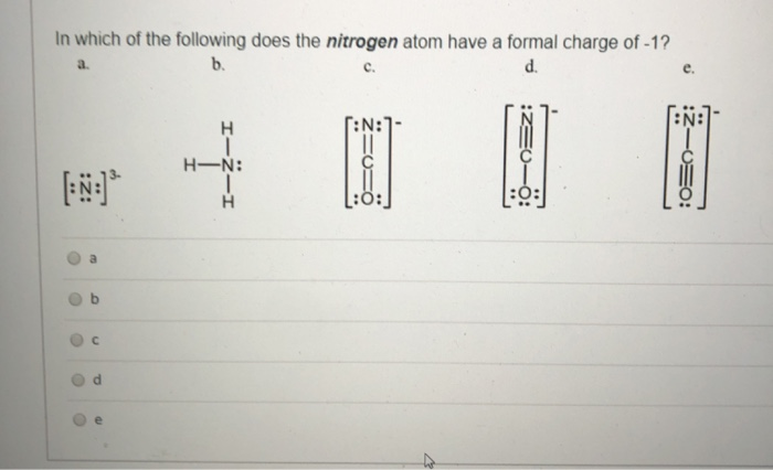 Solved In which of the following does the nitrogen atom have | Chegg.com