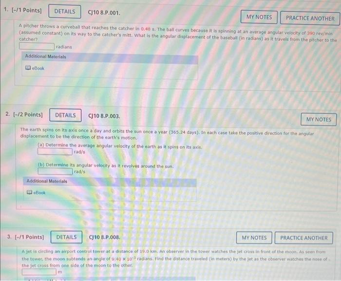 Solved A pitcher throws a curveball that reaches the catcher