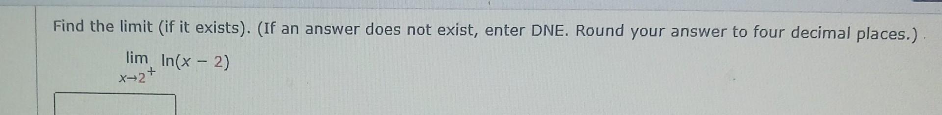 Solved Find The Limit (if It Exists). (if An Answer Does Not 