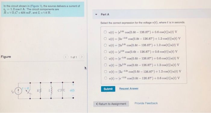 Solved In the circuit shown in (Figure 1), the source | Chegg.com
