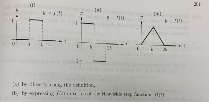 Solved Find The Laplace Transform Of Each Piecewise Defin Chegg Com