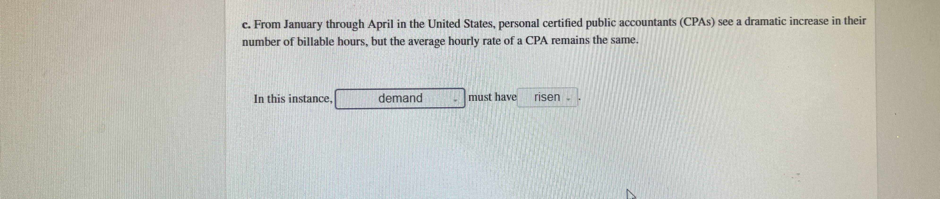 Solved c. ﻿From January through April in the United States,