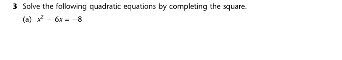 Solved 3 ﻿Solve the following quadratic equations by | Chegg.com