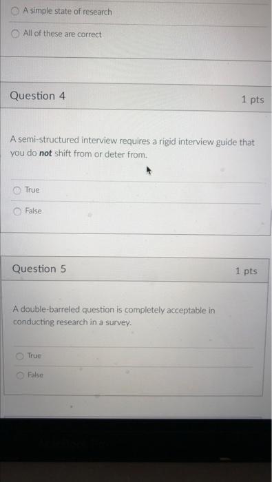 D Question 1 1 pts What is the purpose of sampling in | Chegg.com