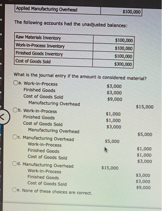 Solved The Sterling Company applies manufacturing overhead. | Chegg.com