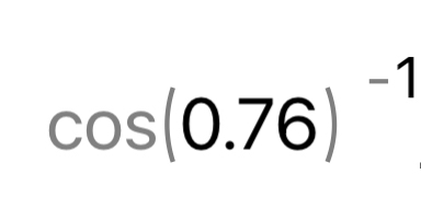 Solved cos(0.76)-1Use a calculatir in radiab mode to | Chegg.com
