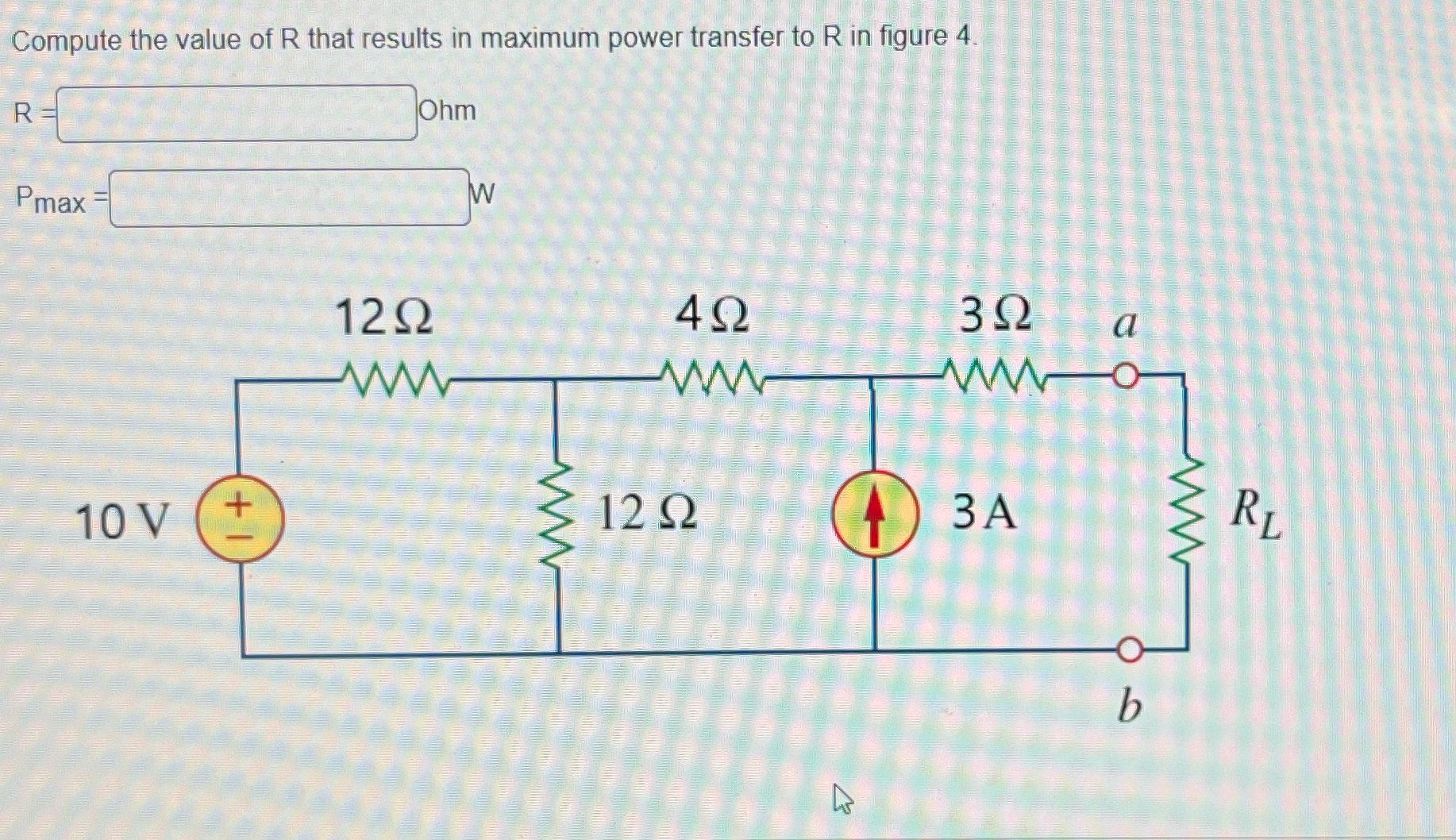 Solved Compute the value of R ﻿that results in maximum power | Chegg.com