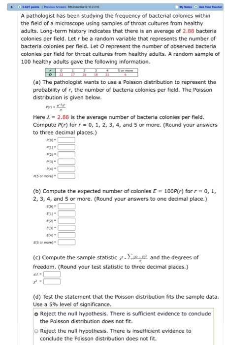 Solved A pathologist has been studying the frequency of | Chegg.com