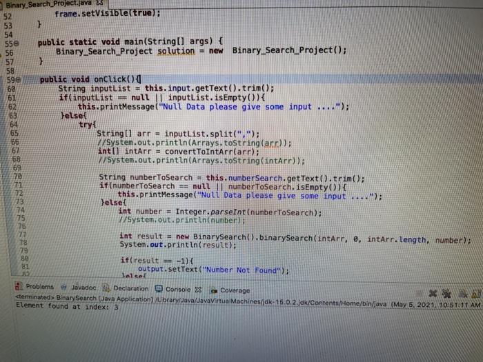 Solved Please fix the program for why it wont print out the | Chegg.com
