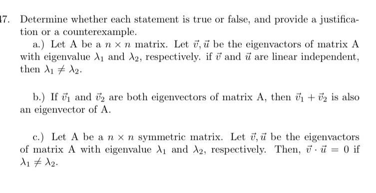 Solved Determine whether each statement is true or false, | Chegg.com
