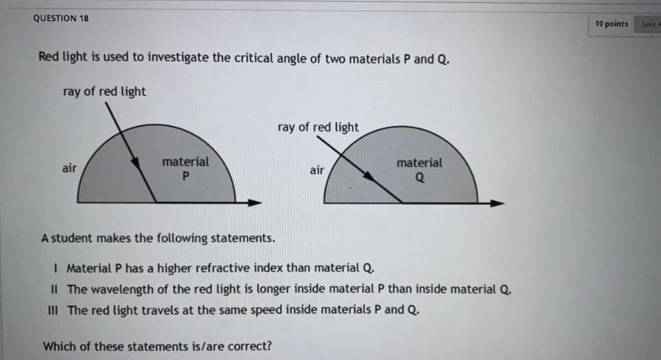 Solved QUESTION 18 10 points Red light is used to
