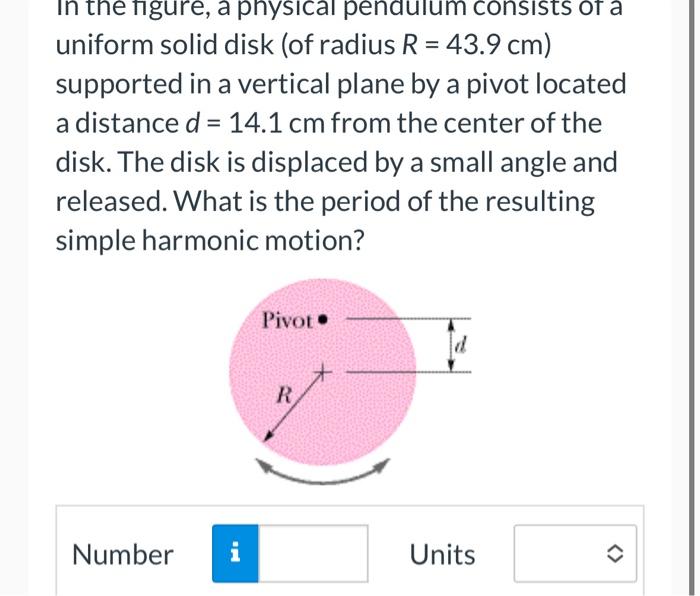 Solved A Physical Pendulum Consists Of A Meter Stick That Is Chegg Com   Image