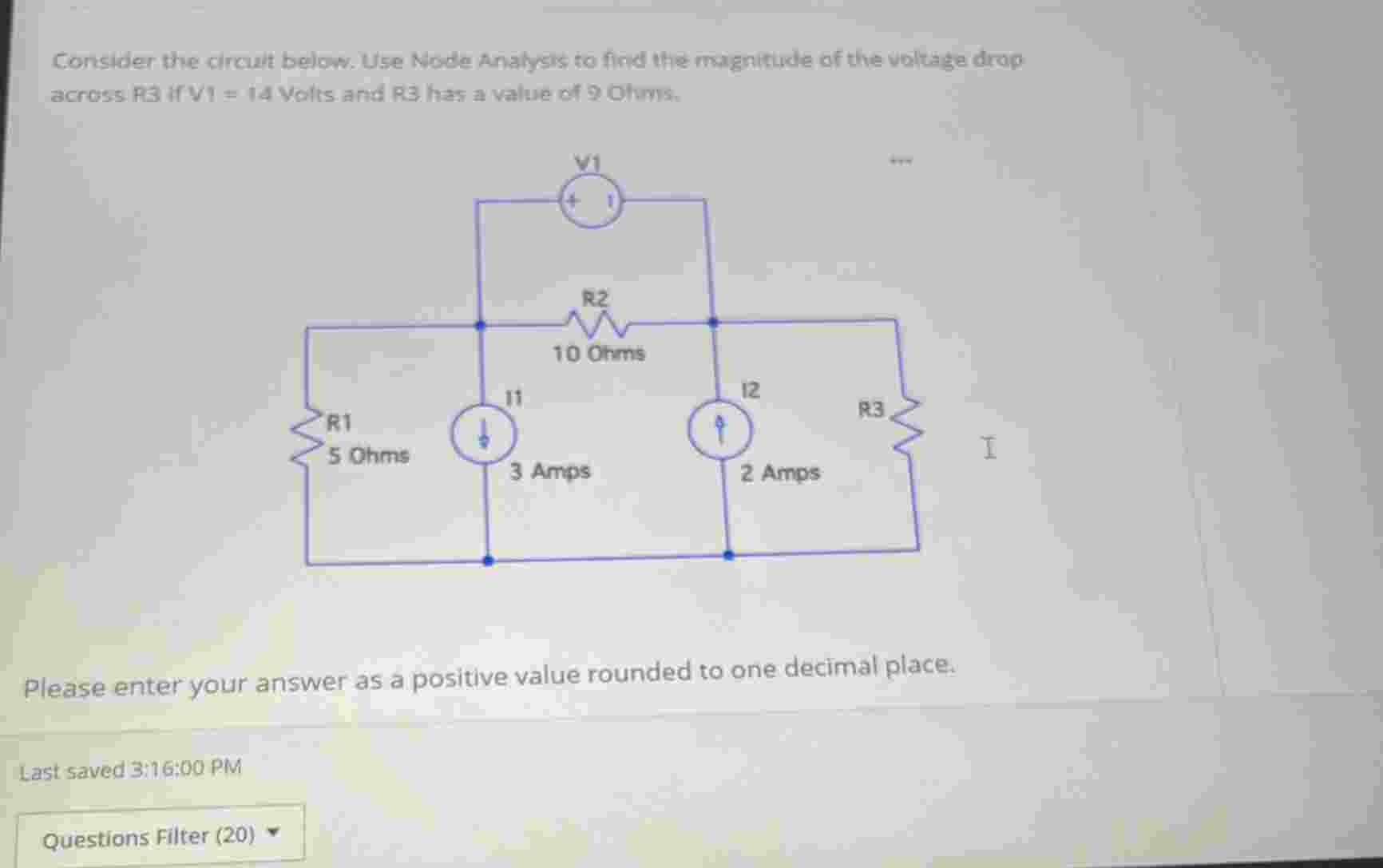 Solved Consider the circuit below. Use Node Analysis to find | Chegg.com