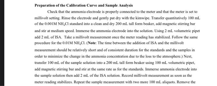 Part II. Determination of Number of Ammonia Molecules | Chegg.com