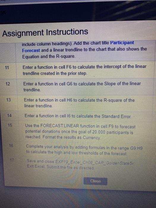 Solved Assignment Instructions 2 Ensure the RaceResults | Chegg.com