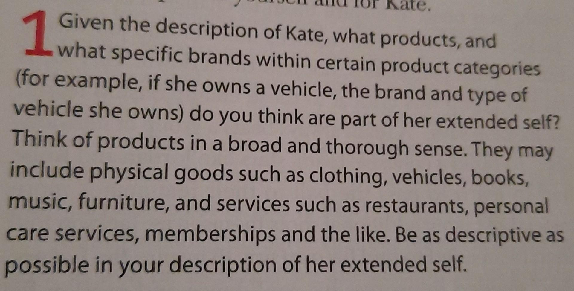 KATE, PRODUCTS