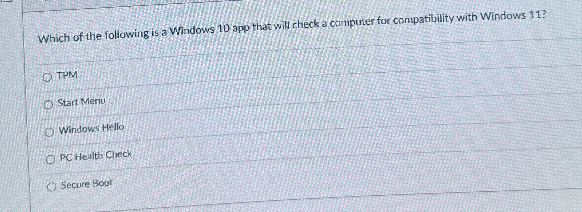 Solved Which of the following is a Windows 10 ﻿app that will | Chegg.com
