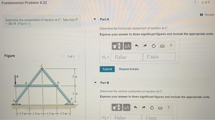 Solved Fundamental Problem 6.22 2 of 5 A Review Part A | Chegg.com