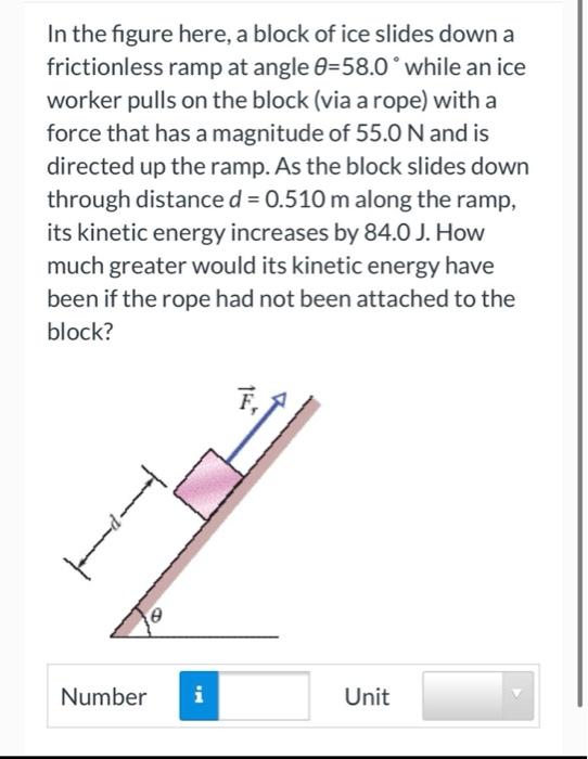 Solved In the figure here, a block of ice slides down a | Chegg.com