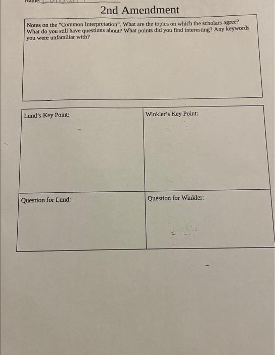 Notes on the "Common Interpretation". What are the | Chegg.com