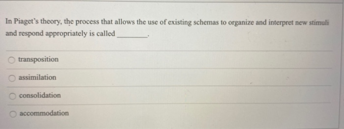 according to piaget schemas are