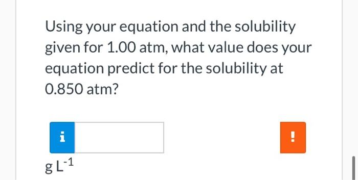 Solved Hydrogen gas has a solubility in water of 0.00157 g | Chegg.com
