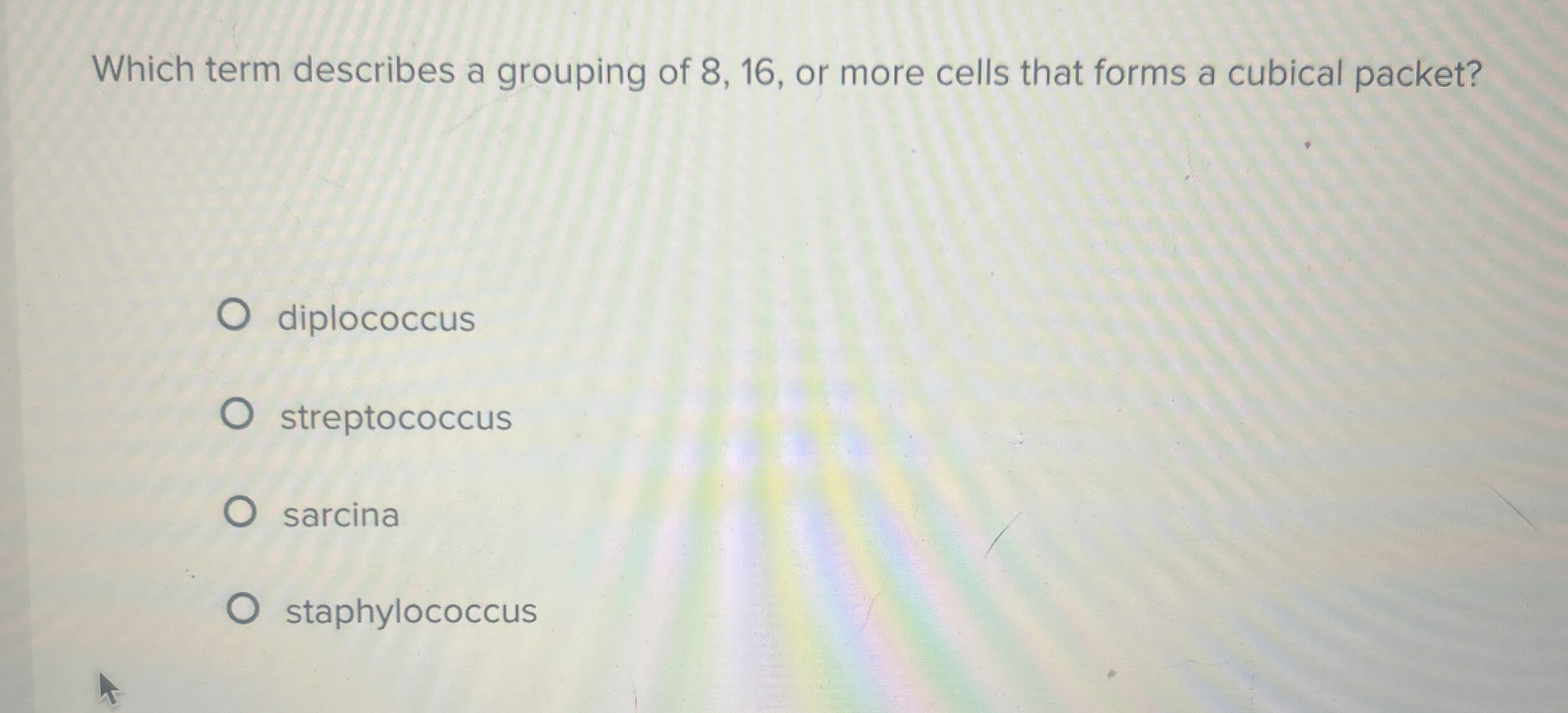 Solved Which term describes a grouping of 8,16 , ﻿or more | Chegg.com