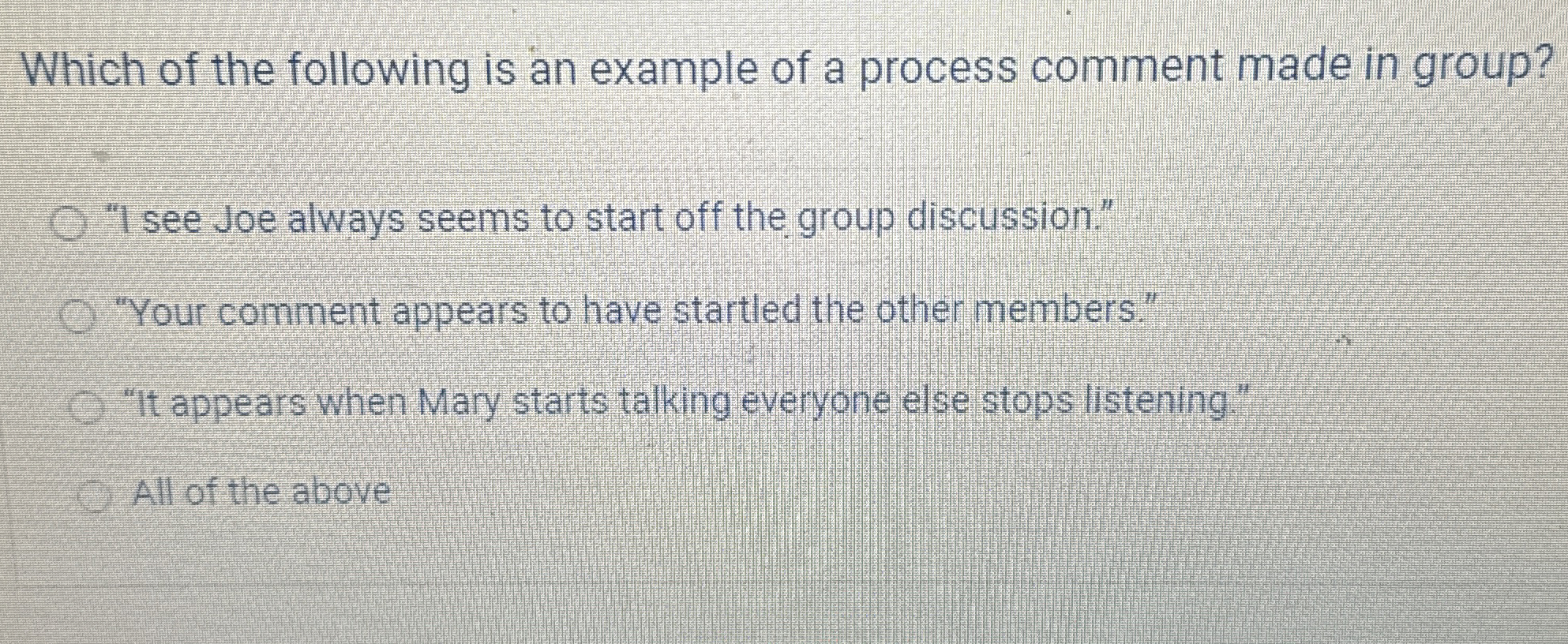 Solved Which of the following is an example of a process | Chegg.com