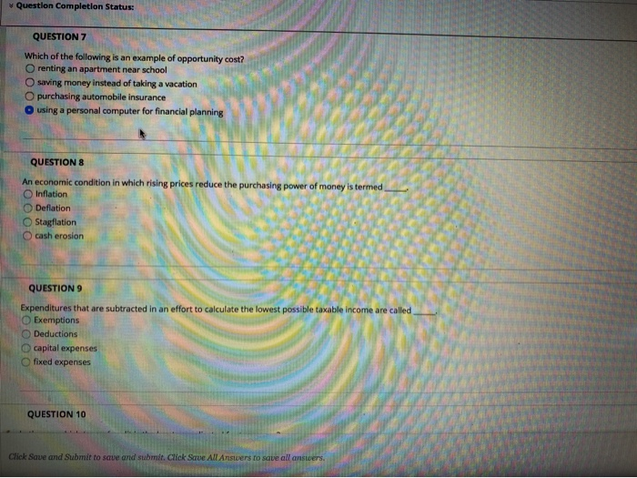 Solved Question Completion Status: QUESTION 7 Which of the | Chegg.com