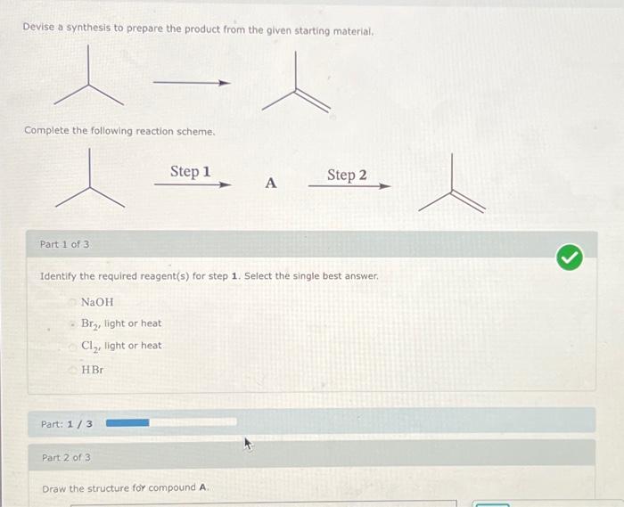 Solved Devise a synthesis to prepare the product from the | Chegg.com