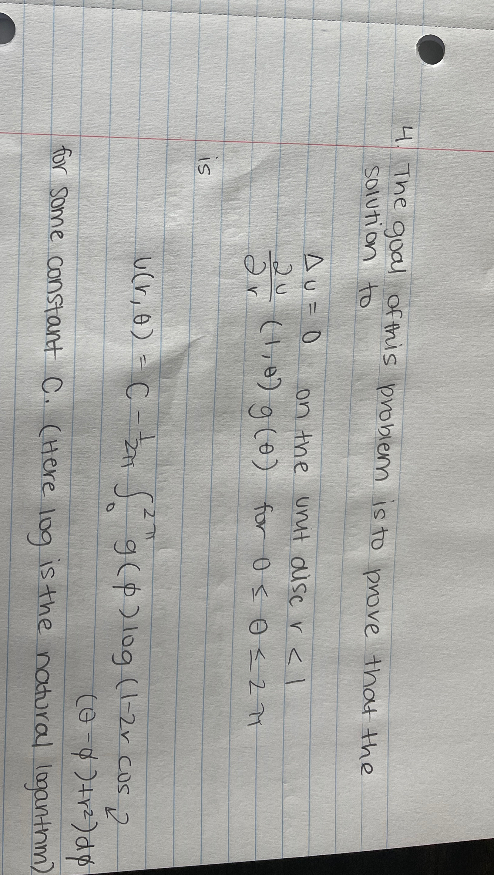 Solved The goal of this problem is to prove that the | Chegg.com
