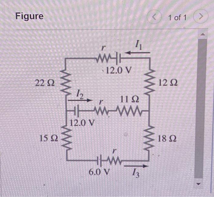 Solved Figure 1 of 1Determine the currents I1,I2, and I3 in | Chegg.com