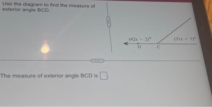 find the measure of angle bcd