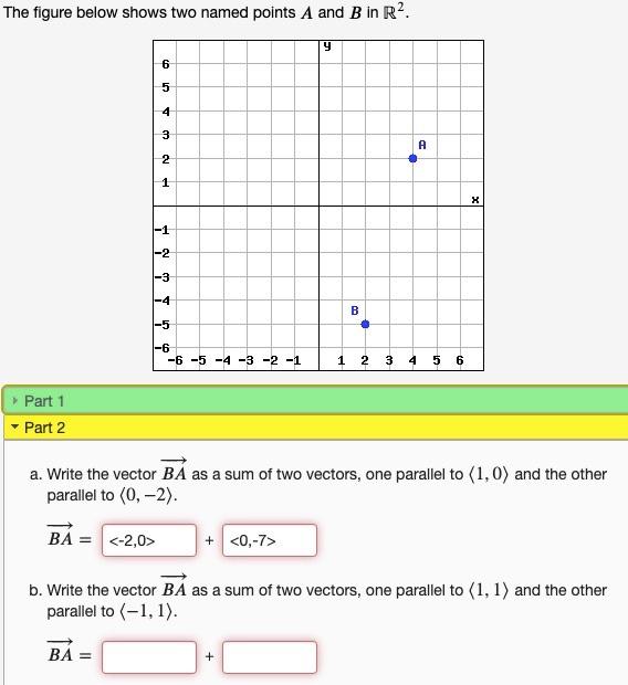 Solved The Figure Below Shows Two Named Points A And B In | Chegg.com