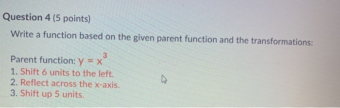 Solved Question 4 (5 points) Write a function based on the | Chegg.com