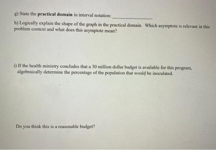 Solved Math 0130 Tutorial 7: Cost Benefit Analysis of a Flu | Chegg.com