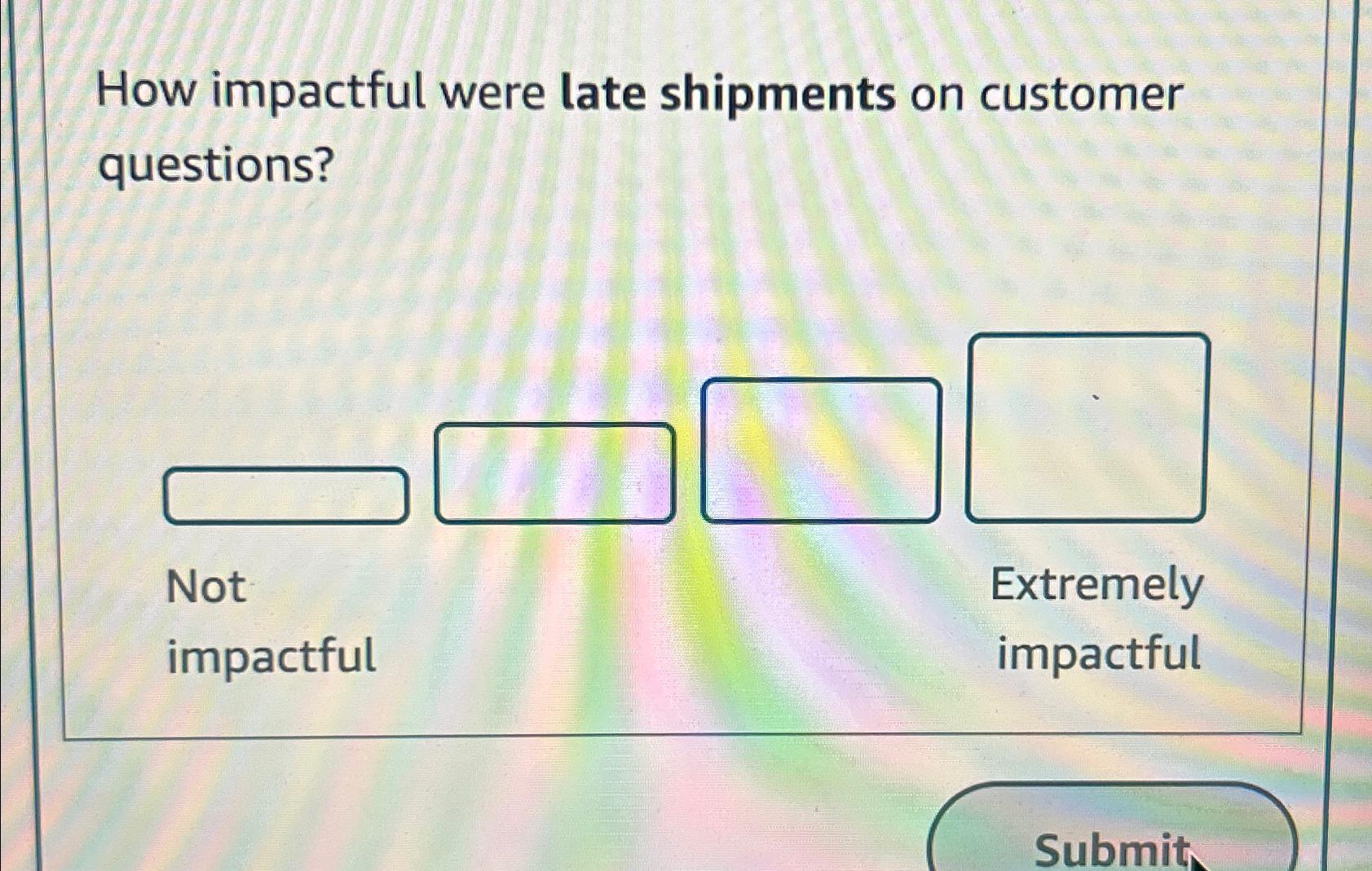 Solved How impactful were late shipments on customer