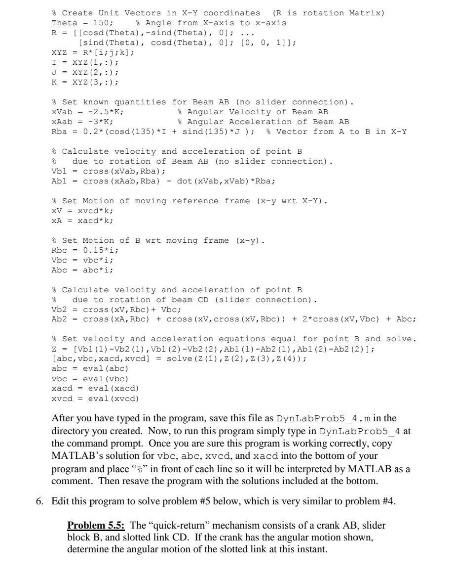 Solved this lab you will write some MATLAB programs that | Chegg.com