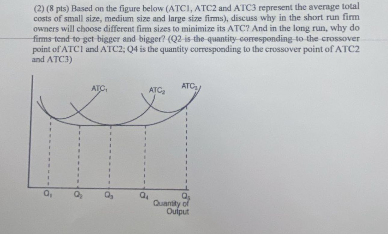 Solved (2) ( 8 ﻿pts) ﻿Based on the figure below (ATC1, ﻿ATC2 | Chegg.com