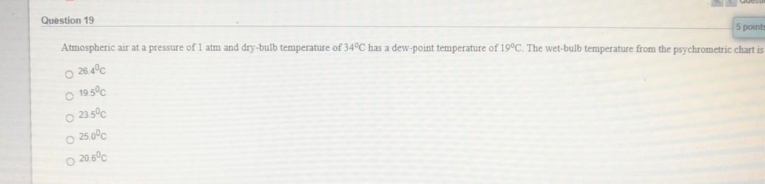 Solved Question 19 5 point Atmospheric air at a pressure of | Chegg.com