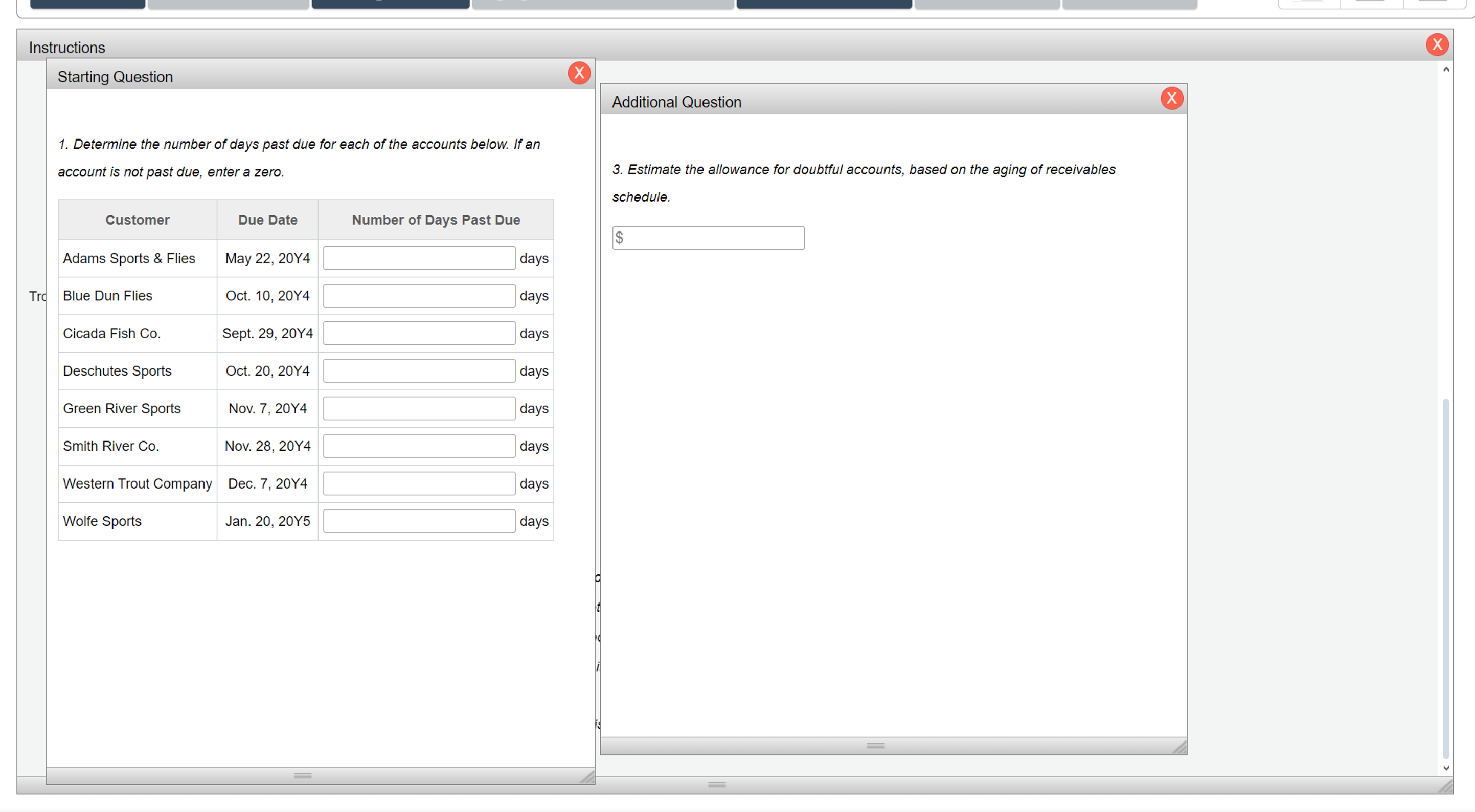 [Solved] Trophy Fish Company supplies flies and fishing gea