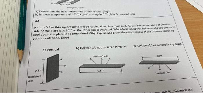 Solved ONE Rafi- a) Determine the heat transfer rate of this | Chegg.com