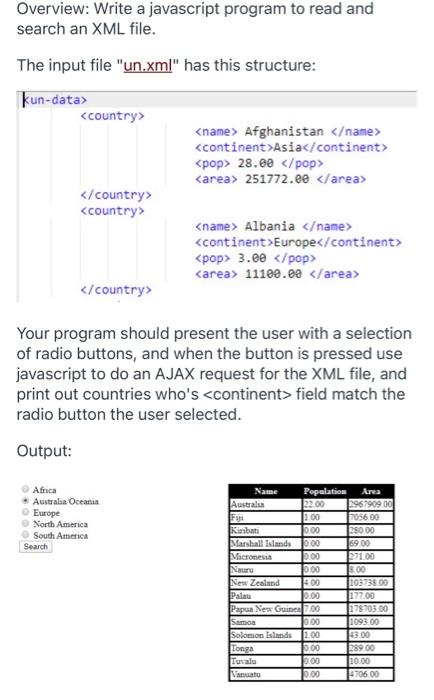 Solved Overview: Write a javascript program to read and | Chegg.com