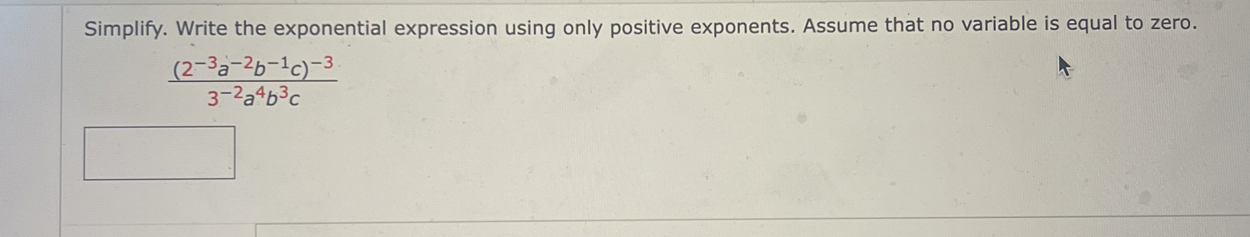 Solved Simplify. Write the exponential expression using only | Chegg.com