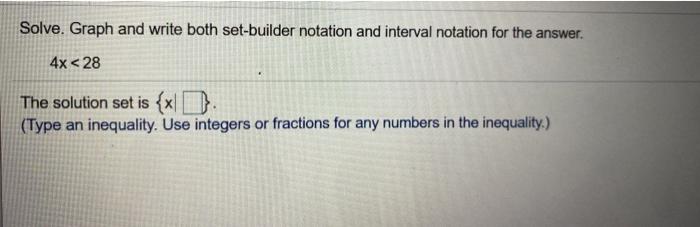 Solved Describe the graph using both set-builder notation | Chegg.com