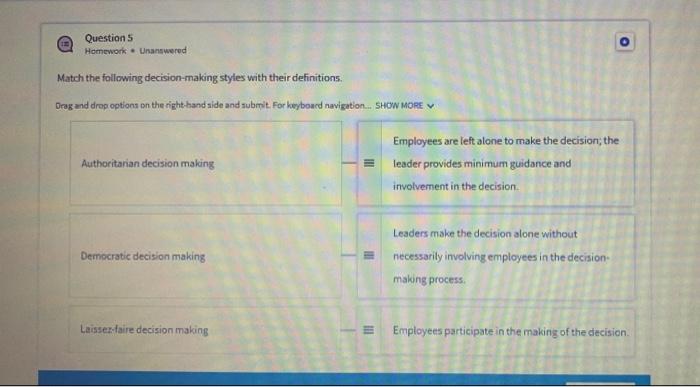 d Blundering Methods This step in decision making involves