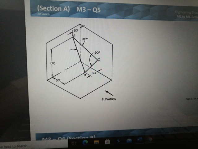 Solved Draw full size the three views in First Angle | Chegg.com