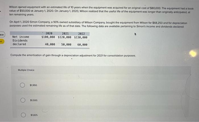 solved-wilson-owned-equipment-with-an-estimated-life-of-10-chegg