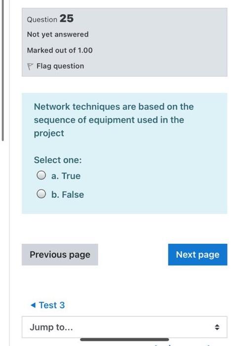 Solved Question 25 Not yet answered Marked out of 1.00 P | Chegg.com